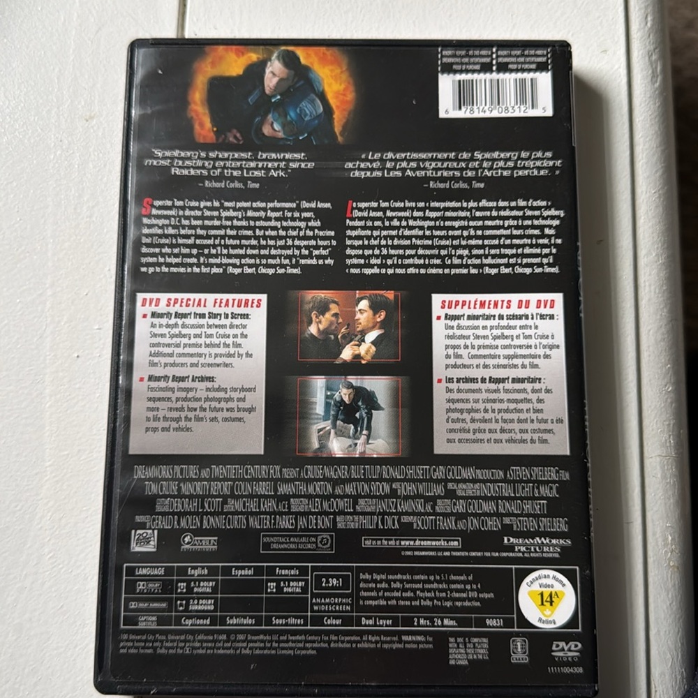 Minority Report DVD - Picture 2 of 2